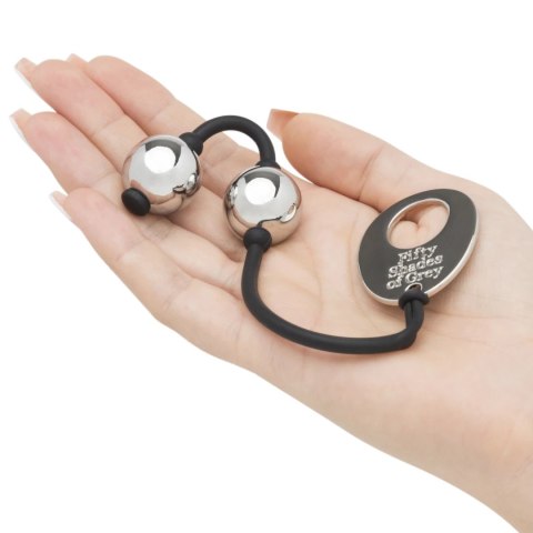 Fifty Shades of Grey Inner Goddess Mini - kulki Kegla, srebrne, 85g Fifty Shades of Grey Inner Goddess Mini - kulki Kegla, srebrne, 85g