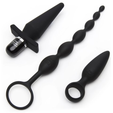 Fifty Shades of Grey Pleasure Overload Starter Kit 4-elementowy, czarny Fifty Shades of Grey Pleasure Overload Starter Kit 4-elementowy, czarny