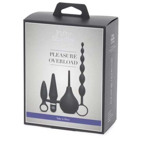 Fifty Shades of Grey Pleasure Overload Starter Kit 4-elementowy, czarny Fifty Shades of Grey Pleasure Overload Starter Kit 4-elementowy, czarny