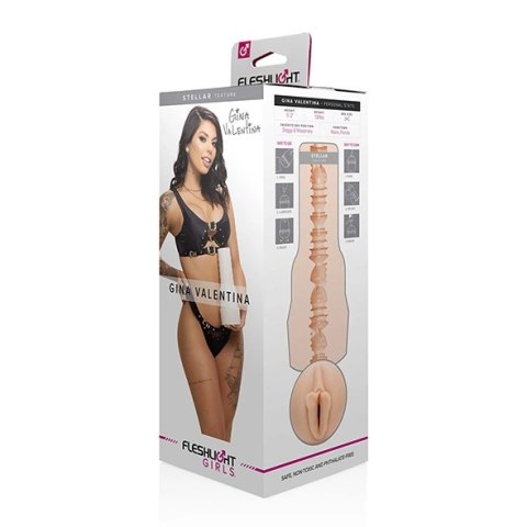 Fleshlight Girls Gina Valentina Stellar - model z systemem SuperSkin Fleshlight Girls Gina Valentina Stellar - model z systemem SuperSkin