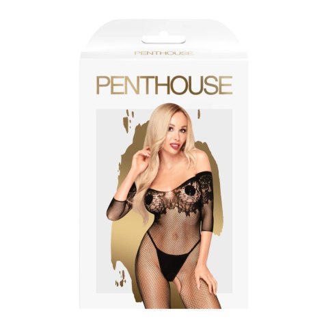 Penthouse High Profile Bodystocking XL czarne siateczkowe koronkowe Penthouse High Profile Bodystocking XL czarne siateczkowe koronkowe