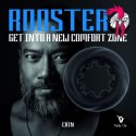 Rooster Cain silikonowy pierścień elastyczny z wypustkami 5 cm czarny