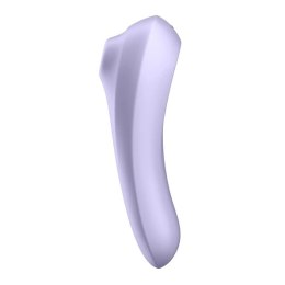 Satisfyer Dual Pleasure Mauve - urządzenie powietrzno-wibrujące Bluetooth