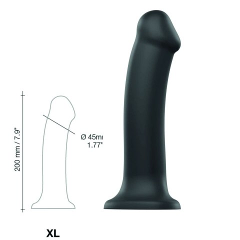 Strap-On-Me Bendable Model Dual Density Czarny XL silikonowy 20cm Strap-On-Me Bendable Model Dual Density Czarny XL silikonowy 20cm