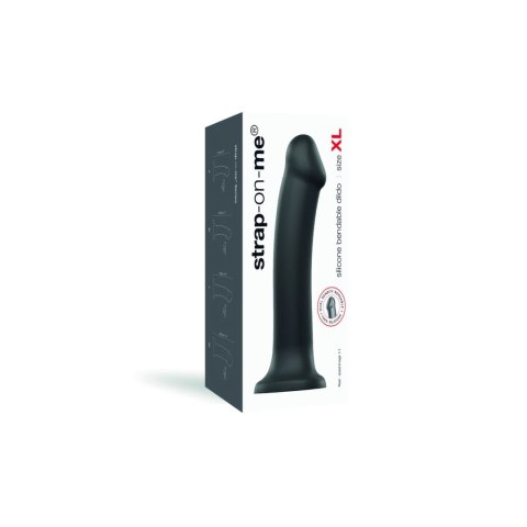 Strap-On-Me Bendable Model Dual Density Czarny XL silikonowy 20cm Strap-On-Me Bendable Model Dual Density Czarny XL silikonowy 20cm