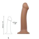 Strap-On-Me Dual Density Bendable Model Caramel L, silikonowy, 19 cm