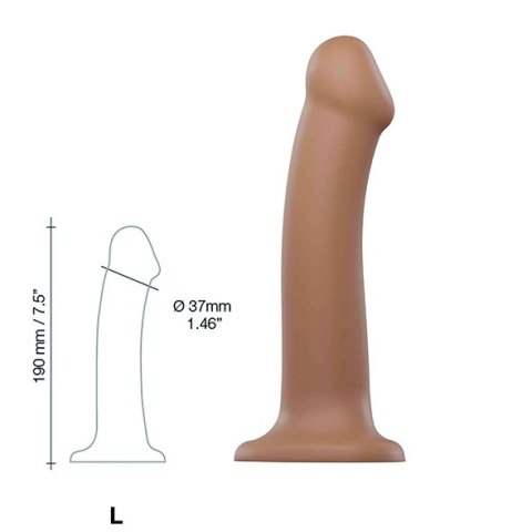 Strap-On-Me Dual Density Bendable Model Caramel L, silikonowy, 19 cm Strap-On-Me Dual Density Bendable Model Caramel L, silikonowy, 19 cm