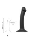 Strap-On-Me Dual Density Bendable Model Czarny S 17cm silikonowy