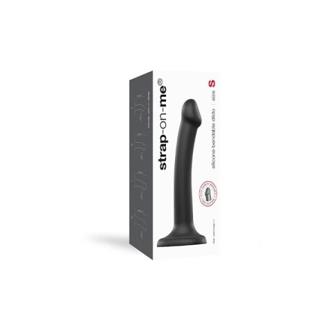 Strap-On-Me Dual Density Bendable Model Czarny S 17cm silikonowy Strap-On-Me Dual Density Bendable Model Czarny S 17cm silikonowy