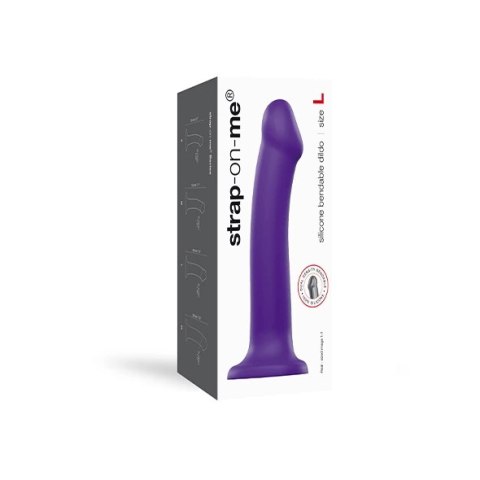 Strap-On-Me Dual Density Bendable Model L Fioletowy 19 cm Strap-On-Me Dual Density Bendable Model L Fioletowy 19 cm