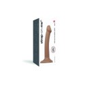 Strap-On-Me Dual Density Bendable S silikonowy model z przyssawką caramel