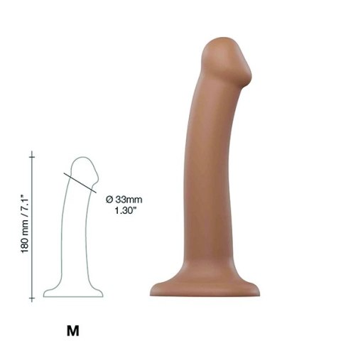 Strap-On-Me Dual Density Model Bendable Caramel M - silikonowy, elastyczny Strap-On-Me Dual Density Model Bendable Caramel M - silikonowy, elastyczny