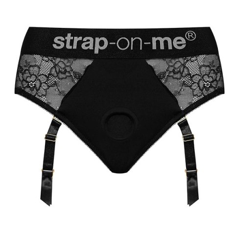 Strap-On-Me Harness Diva XL koronkowa uprząż z regulacją i mikrofibrą Strap-On-Me Harness Diva XL koronkowa uprząż z regulacją i mikrofibrą