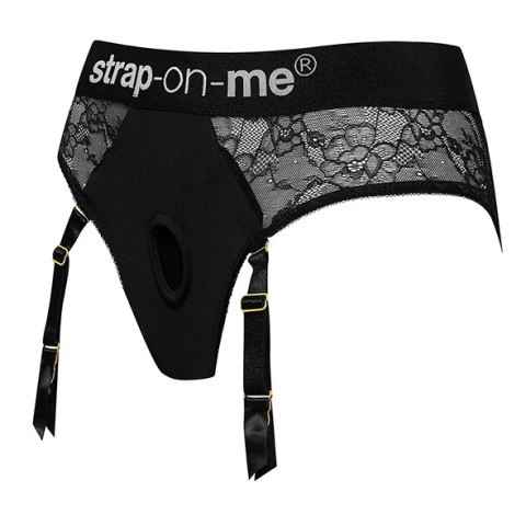 Strap-On-Me Harness Diva XL koronkowa uprząż z regulacją i mikrofibrą Strap-On-Me Harness Diva XL koronkowa uprząż z regulacją i mikrofibrą
