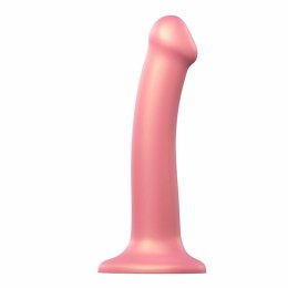 Strap-On-Me Mono Density Model Metallic Shine Old Rose 18 cm silikon
