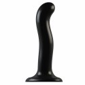 Strap-On-Me P&G Spot Dildo M czarny silikonowy model z przyssawką 18 cm