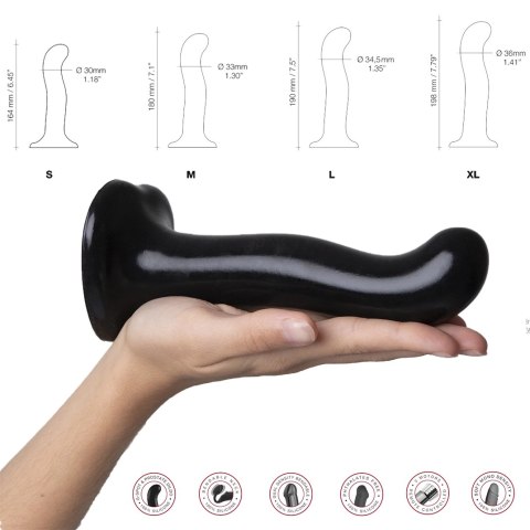 Strap-On-Me P&G Spot XL czarny silikonowy model z przyssawką 19,8 cm Strap-On-Me P&G Spot XL czarny silikonowy model z przyssawką 19,8 cm