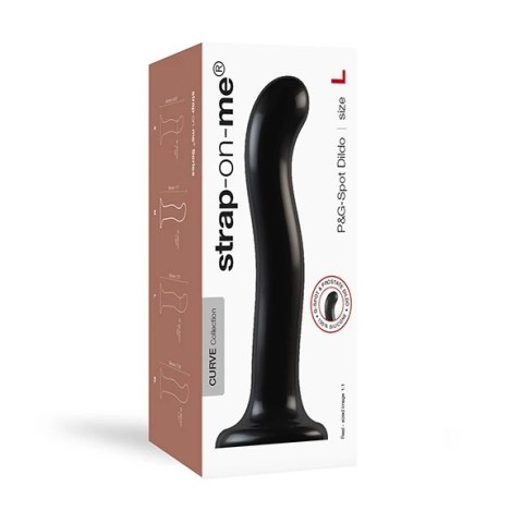 Strap-On-Me P&G Spot L czarny - silikonowy model z przyssawką 19 cm Strap-On-Me P&G Spot L czarny - silikonowy model z przyssawką 19 cm
