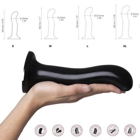 Strap-On-Me P&G Spot L czarny - silikonowy model z przyssawką 19 cm Strap-On-Me P&G Spot L czarny - silikonowy model z przyssawką 19 cm
