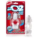 The Screaming O Big O 2 Clear - podwojny pierścień wibrujący transparentny