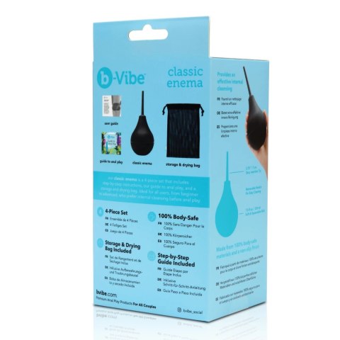 B-Vibe Classic Enema zestaw higieniczny 224 ml z silikonową gruszką B-Vibe Classic Enema zestaw higieniczny 224 ml z silikonową gruszką