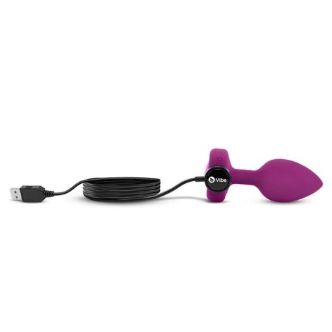 B-Vibe Jewel Plug S/M Pink Ruby - zdalnie sterowany model silikonowy B-Vibe Jewel Plug S/M Pink Ruby - zdalnie sterowany model silikonowy