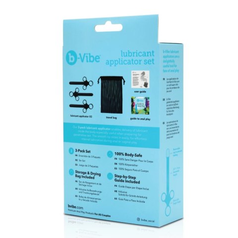 B-Vibe Lubricant Applicator Set - Zestaw 3 aplikatorow z etui, 9cm B-Vibe Lubricant Applicator Set - Zestaw 3 aplikatorow z etui, 9cm