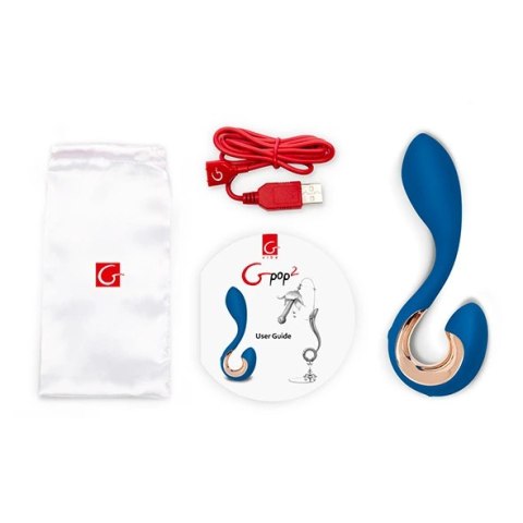 GVibe Gpop2 Royal Blue - wielofunkcyjny masażer anatomiczny, 12,5 cm GVibe Gpop2 Royal Blue - wielofunkcyjny masażer anatomiczny, 12,5 cm