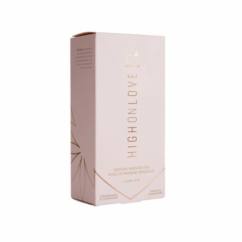 HighOnLove Olejek do masażu Strawberries & Champagne 120ml naturalny HighOnLove Olejek do masażu Strawberries & Champagne 120ml naturalny