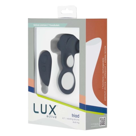 Lux Active Triad - podwojny pierścień silikonowy z pilotem i 7 trybami Lux Active Triad - podwojny pierścień silikonowy z pilotem i 7 trybami