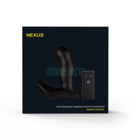 Nexus Beat Black - masażer z funkcją pulsacyjną i pilotem bezprzewodowym Nexus Beat Black - masażer z funkcją pulsacyjną i pilotem bezprzewodowym