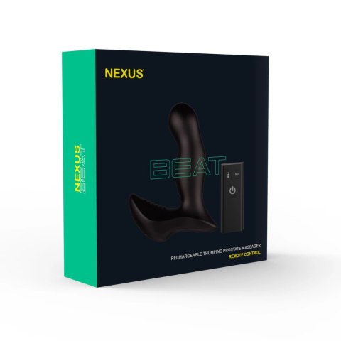 Nexus Beat Black - masażer z funkcją pulsacyjną i pilotem bezprzewodowym Nexus Beat Black - masażer z funkcją pulsacyjną i pilotem bezprzewodowym