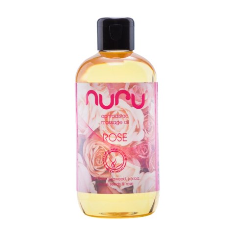 Nuru Massage Oil Rose 250ml - Olejek do masażu z ekstraktem z roży Nuru Massage Oil Rose 250ml - Olejek do masażu z ekstraktem z roży