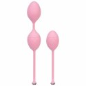 Pillow Talk Frisky Pink - progresywne kulki Kegla z silikonem i kryształkami