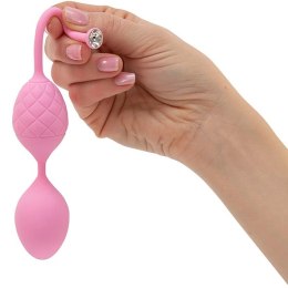 Pillow Talk Frisky Pink - progresywne kulki Kegla z silikonem i kryształkami