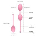 Pillow Talk Frisky Pink - progresywne kulki Kegla z silikonem i kryształkami