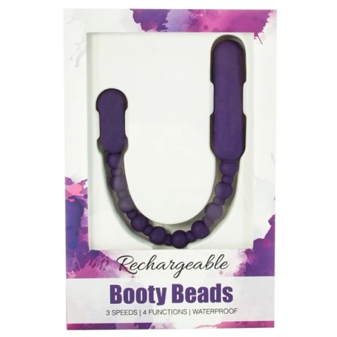 PowerBullet Booty Beads Purple - Elastyczny system wibrujących koralikow PowerBullet Booty Beads Purple - Elastyczny system wibrujących koralikow