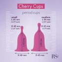 RS Femcare Cherry Cup zestaw kubeczkow menstruacyjnych S+M z woreczkiem
