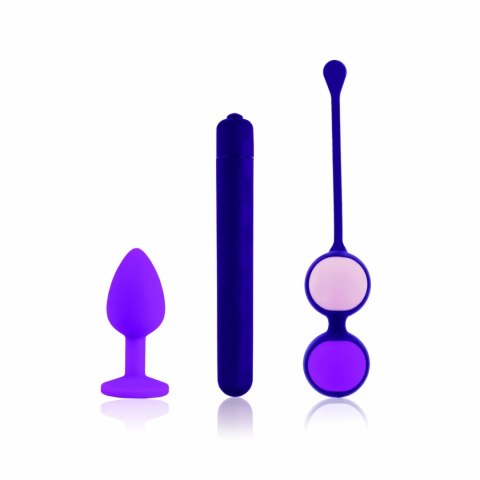 Rocks-Off RS Essentials First Vibe Kit - Zestaw startowy z kosmetyczką Rocks-Off RS Essentials First Vibe Kit - Zestaw startowy z kosmetyczką