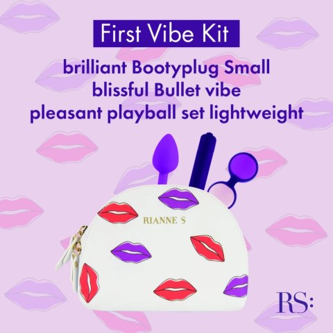 Rocks-Off RS Essentials First Vibe Kit - Zestaw startowy z kosmetyczką Rocks-Off RS Essentials First Vibe Kit - Zestaw startowy z kosmetyczką
