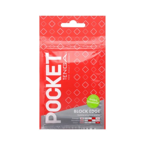 Tenga Pocket Block Edge - kompaktowa maszyna intymna do podroży Tenga Pocket Block Edge - kompaktowa maszyna intymna do podroży