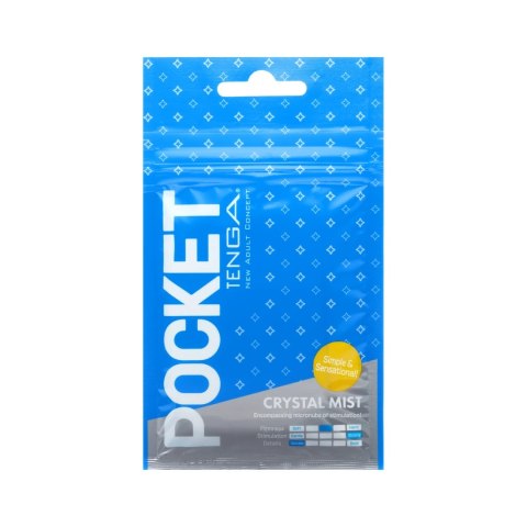 Tenga Pocket Stroker Crystal Mist - kompaktowa maszyna intymna Tenga Pocket Stroker Crystal Mist - kompaktowa maszyna intymna