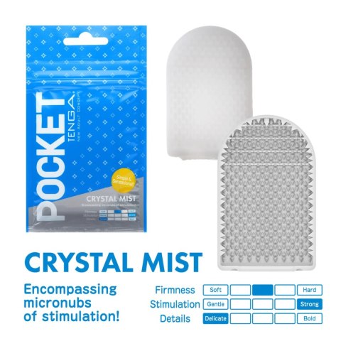 Tenga Pocket Stroker Crystal Mist - kompaktowa maszyna intymna Tenga Pocket Stroker Crystal Mist - kompaktowa maszyna intymna
