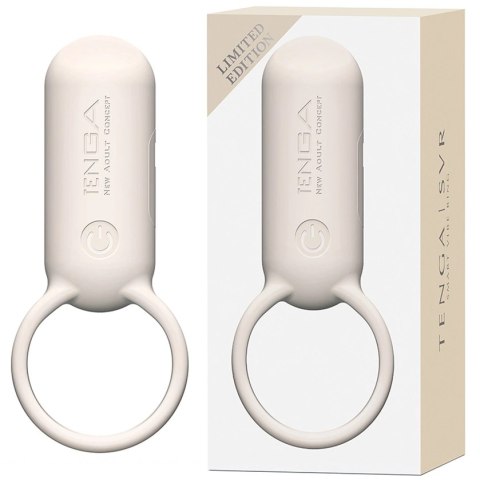 Tenga SVR Smart Vibe Ring Sand Beige - silikonowy pierścień wibrujący USB Tenga SVR Smart Vibe Ring Sand Beige - silikonowy pierścień wibrujący USB