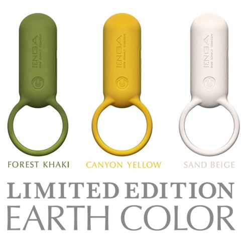 Tenga SVR Smart Vibe Ring Sand Beige - silikonowy pierścień wibrujący USB Tenga SVR Smart Vibe Ring Sand Beige - silikonowy pierścień wibrujący USB