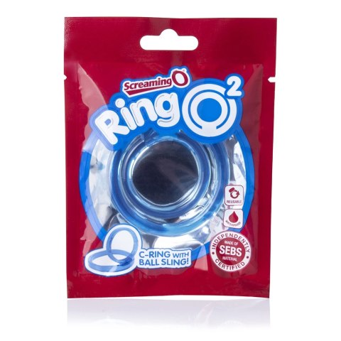 The Screaming O RingO 2 Blue podwojny pierścień silikonowy niebieski The Screaming O RingO 2 Blue podwojny pierścień silikonowy niebieski