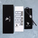 Velv'Or JBoa regulowany pierścień silikonowo-stalowy czarno-srebrny 13cm