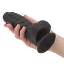 Addiction Ben Dong 18 cm Black - silikonowa anatomiczna forma, prążkowana