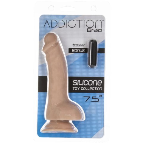 Addiction Brad Model 19 cm Beżowy - anatomiczny silikonowy model Addiction Brad Model 19 cm Beżowy - anatomiczny silikonowy model