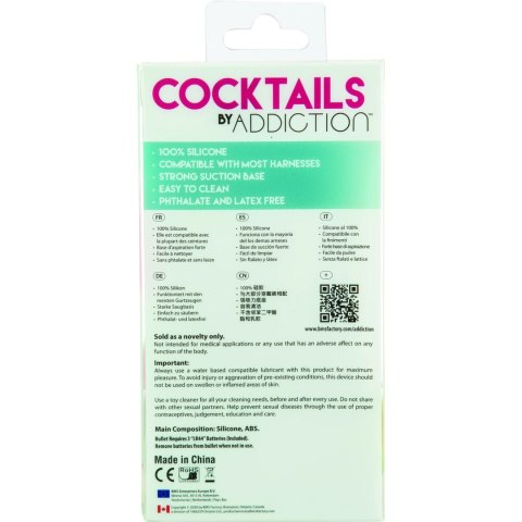 Addiction Cocktails Model Peach Bellini 14 cm silikonowy z przyssawką Addiction Cocktails Model Peach Bellini 14 cm silikonowy z przyssawką